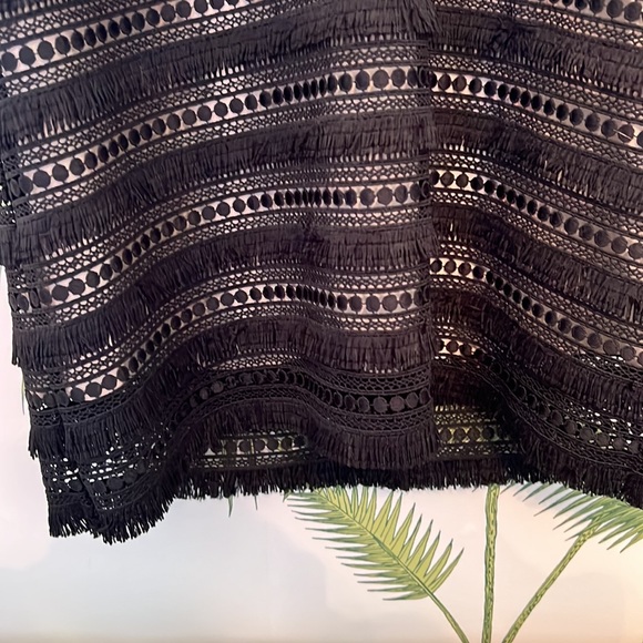 Flirty J Crew flapper style knee length black dress - Picture 4 of 6